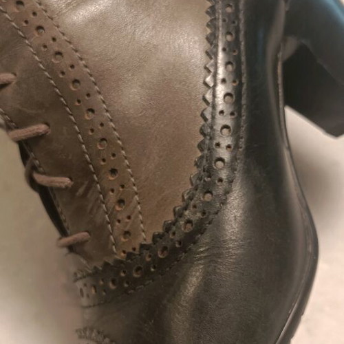 Jana leather ankle boots size 38 used, Victorian vintage style