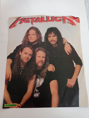 Αφίσα Metallica μικρή μεταχειρισμένη με Jason και Luke