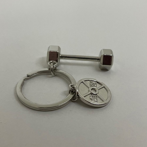 Dumbbell keychain new