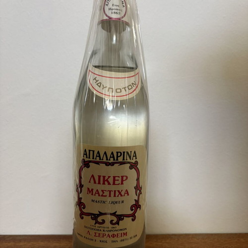 Apalarina Vintage Mastic Liqueur 0.7L sealed from 1970s-80s