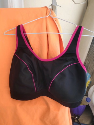 Wingslove αθλητικό σουτιέν 75G καινούργιο, μαύρο και ροζ