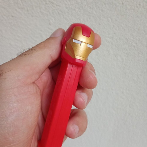 Marvel Iron Man PEZ candy dispenser used