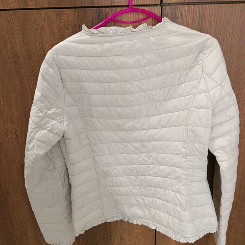 Spring jacket used, size M, white-beige