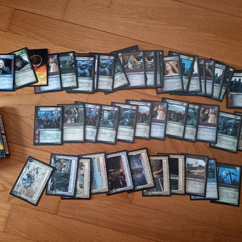 Lord of the Rings cards new, Theoden and Eomer decks with rare gold cards