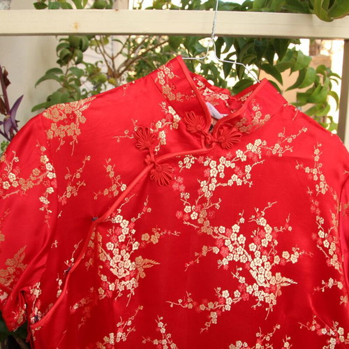 Kimono red and gold new, size XL