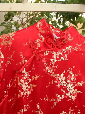 Kimono red and gold new, size XL