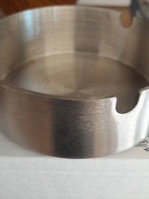 Stainless Steel Ashtray Heavy 8cm New