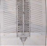  Γαλέρα γεωμετρικό σχέδιο τοπογραφίας του πλοιου του 1835 Χαλκογραφία
