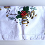 CHRISTMAS TABLECLOTH WITH BELLS