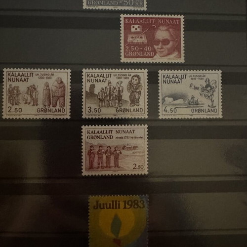 Greenland stamp booklets series 1983-1987