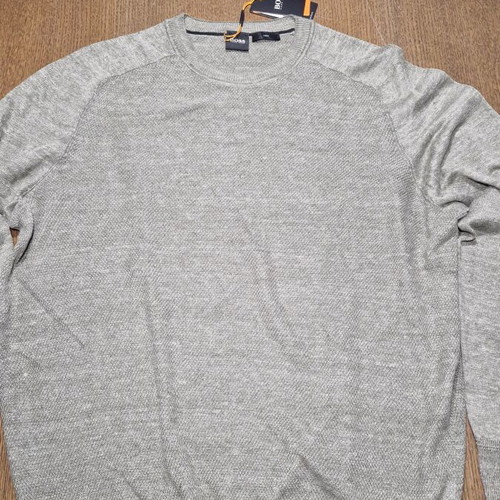 Hugo Boss linen pullover XL new, olive color