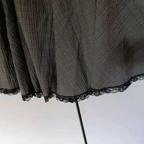 Women's skirt used, size M, black and gray