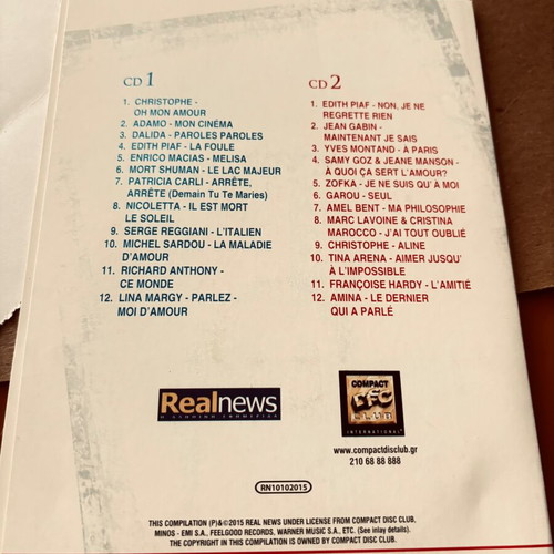 Pret-a-Porter 2CD set like new, 20 years anniversary French songs