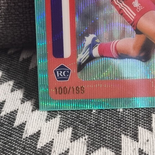 Rio Ngumoha 2025-26 Topps Chrome Premier League Aqua Refractor Base RC new