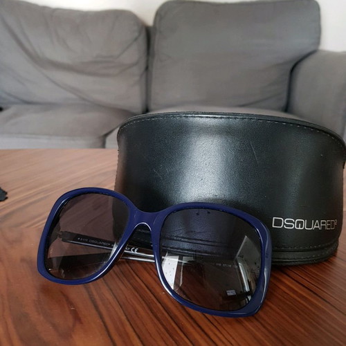 Dsquared2 sunglasses used, acetate, blue with brown lens