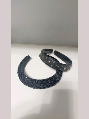 Hairbands like new, black, set of 2 pieces