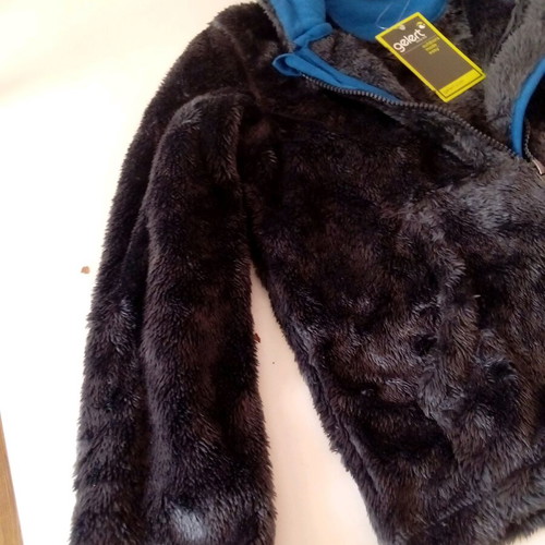 Children's jacket with hood new for 7 years gray