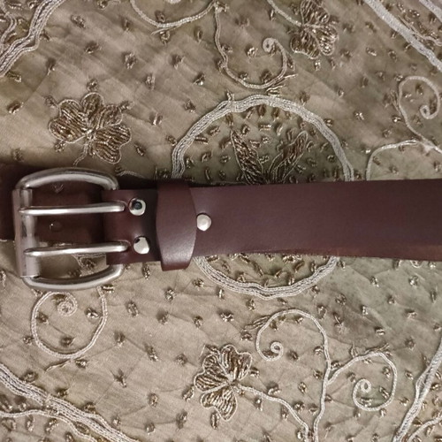 Genuine leather belt new, brown, size 105
