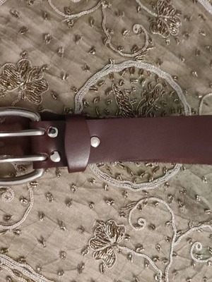Genuine leather belt new, brown, size 105