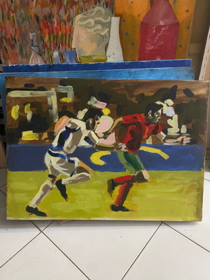 Painting used by students of Ornerakis school