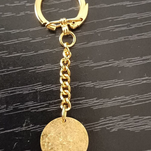 Kuwait Airways vintage gold-plated keychain 1960s Jet Age memorabilia