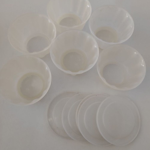Jelly caramel molds used, set of 6 small