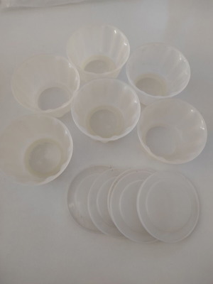 Jelly caramel molds used, set of 6 small