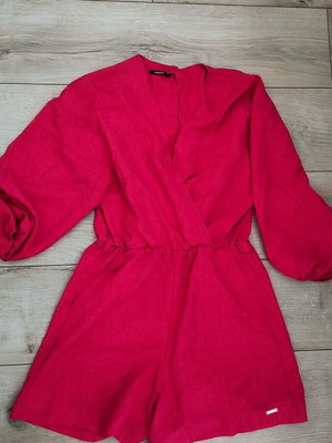 Linen jumpsuit pink, like new, INDIGO brand