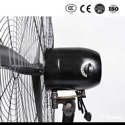 Industrial metal wall or floor fan with control and 3 speed settings