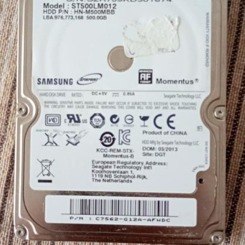 Samsung HDD hard drive 500GB ST500-LM012 like new
