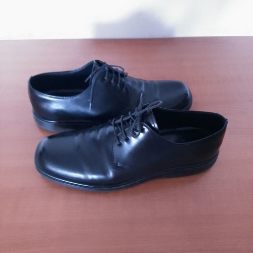 Prada men's shoes used, size 43, black moccasins