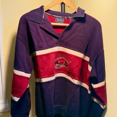 Krunek with collar lightly used, red and blue