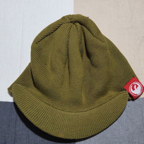 Dragon vintage hat with visor like new, khaki color