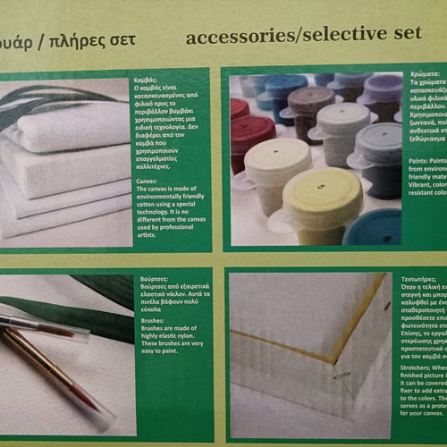 DIY painting kit new with 40x50 canvas
