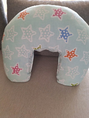 Nursing pillow used, full interior stuffing