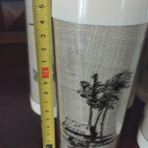 Thermo-Serv Vintage Insulated Tumblers Set of 5 Tahitian Holiday