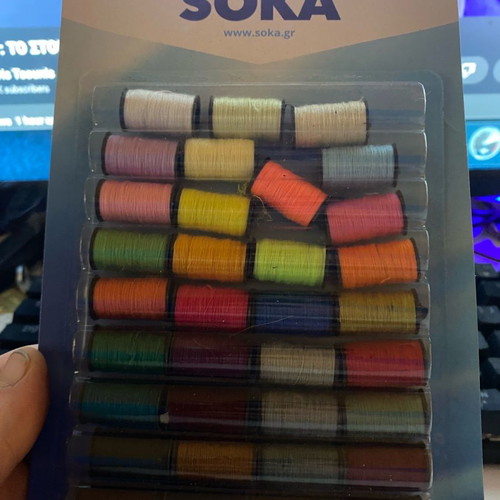 Thread spools new, one spool missing