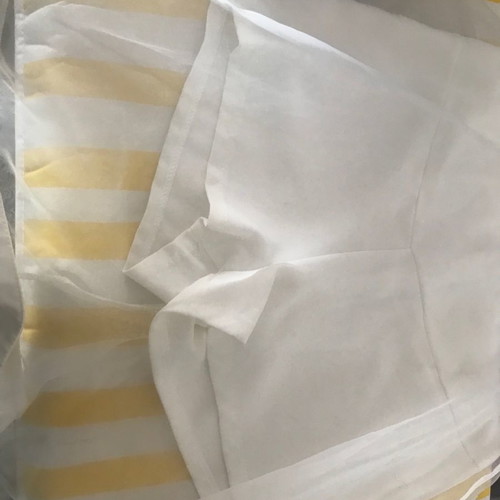 One-piece shorts used, strapless, size S with transparent dress