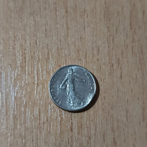 Collectible 1/2 Franc France 1970 coin used