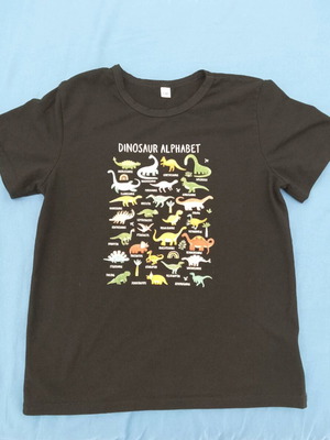 T-Shirt for 8-year-old boy, like new, black multicolor