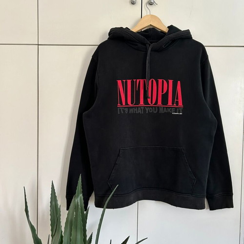 AllSaints Ninety Nutopia hoodie used, size S, black multicolor