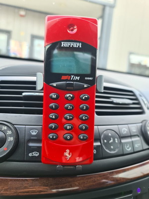 Hagenuk Ferrari vintage mobile phone, red