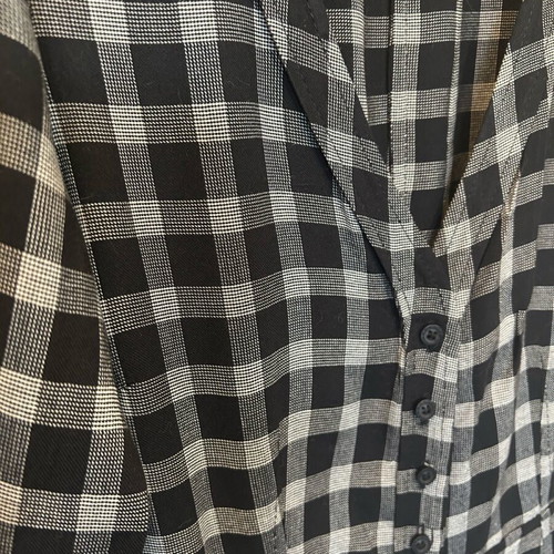 Attrattivo Checked Shirt Dress small like new, black and grey