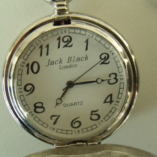 Jack Black London pocket watch like new, quartz mechanism