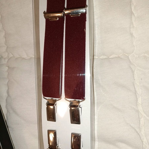Victoria suspenders new burgundy adjustable 1.15 meters