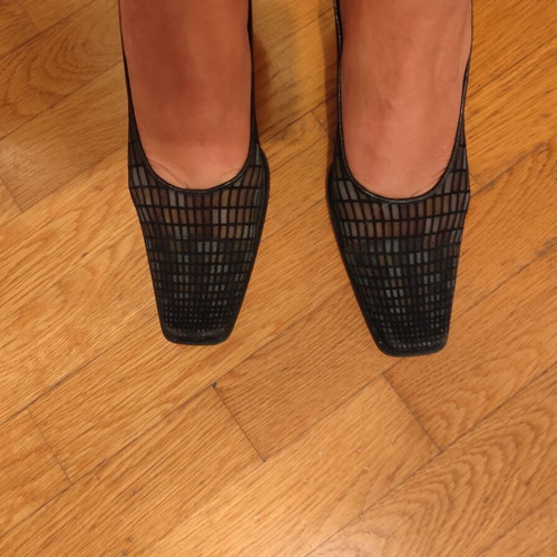 Broccoli vintage mesh heels size 38, black and brown