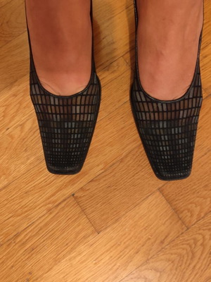 Broccoli vintage mesh heels size 38, black and brown