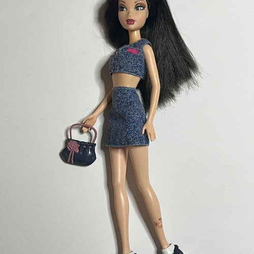 Myscene Nolee doll used with authentic bag and shoes