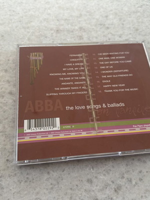 ABBA love songs & ballads on panpipes CD
