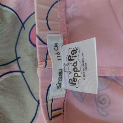 Peppa Pig set leggings and sweatshirt like new, size 116